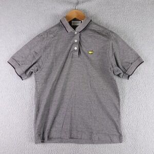 Masters Collection Mens Gray Micro Stripe Cotton Golf Polo Shirt Size M RN 89947